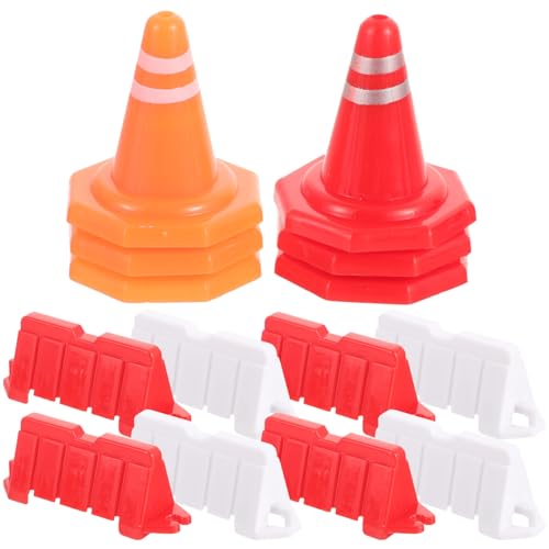 Hohopeti 40 Stück Teiliges Mini verkehrszeichen spielset aus Sicherem Inklusive Straßenwarnschilder Verkehrshütchen und Straßensperren Fördert Spielerisch Verkehrssicherheit und von Hohopeti