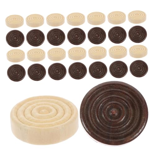 Hohopeti 48 Stück Holzspielsteine Rundes Design Strapazierfähige Holz-damesteine für Brettspiele Reise Spielchips Familienspiele Zubehör Hohopeti 48 Stück Holzspielsteine Rundes Design Strapazierfähige Holz-damesteine für Brettspiele Reise Spielchips Familienspiele Zubehör von Hohopeti