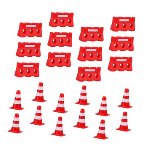 Hohopeti 48 Stück Straßenschild Barrikade Spielzeug Kinderspielzeug Lernspielzeug Simulation Straßensperren Spielzeug Simulation Verkehrszäune Spielzeug Kinder Lernspielzeug von Hohopeti