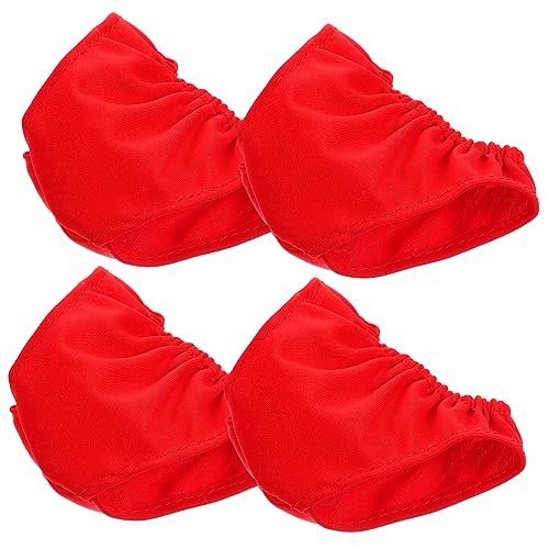Hohopeti 4Stücke Teiliges Puppenbekleidungszubehör Rote Unterhosen für Puppen Einfach für Kreatives und Gestaltung Ihrer Puppen von Hohopeti
