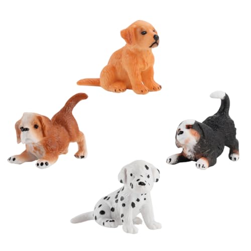 Hohopeti Hundespielzeug PVC Hundeform Figuren Welpen-Ornament-Set Für Tisch- Und Heimdekoration Zufälliger Stil von Hohopeti