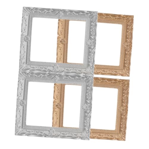 Hohopeti 4pcs Zubehör Für Puppenhäuser Bilderrahmen Selber Machen Winzige Rahmen Kleine Fotohalter Dekorative Bilderrahmen Mini-fotorahmen-Modell Kleine Fotorahmen-Dekorationen Harz Hohopeti 4pcs Zubehör Für Puppenhäuser Bilderrahmen Selber Machen Winzige Rahmen Kleine Fotohalter Dekorative Bilderrahmen Mini-fotorahmen-Modell Kleine Fotorahmen-Dekorationen Harz von Hohopeti