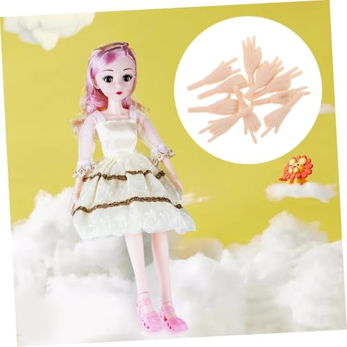 Hohopeti 5 Paare Miniatur Puppenhände Beige Kleine Finger Gelenkige Ersatzteile Für Puppenherstellung DIY Bastelzubehör Kompatibel Mit Verschiedenen Puppen Für Kreative Handgesten von Hohopeti