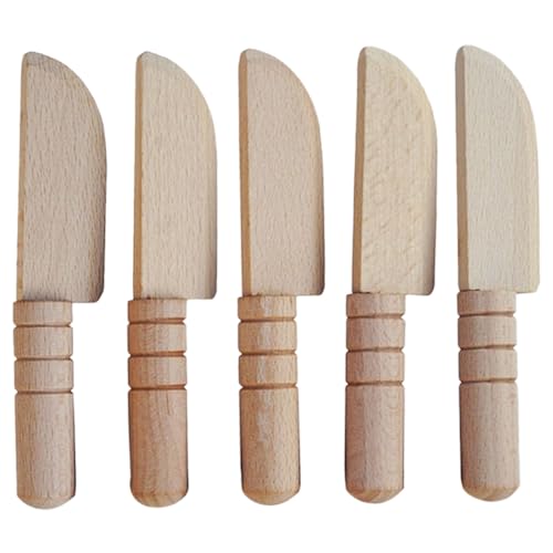 Hohopeti 5 Stück Holzspielzeug Teiliges DIY Obstmesser Realistisch Gestaltetes Puppenhaus Zubehör Lernspielzeug für Miniatur Küchendekor Montessori Schneidspielzeug Jungen Mädchen Hohopeti 5 Stück Holzspielzeug Teiliges DIY Obstmesser Realistisch Gestaltetes Puppenhaus Zubehör Lernspielzeug für Miniatur Küchendekor Montessori Schneidspielzeug Jungen Mädchen von Hohopeti