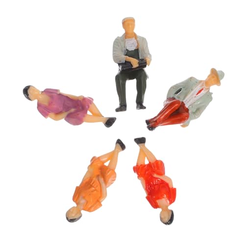 Hohopeti 5 Stück Miniatur Figuren Sitzende Menschen Farbige DIY Modellbau Figuren für Architektur Dioramen Basteln Hohopeti 5 Stück Miniatur Figuren Sitzende Menschen Farbige DIY Modellbau Figuren für Architektur Dioramen Basteln von Hohopeti