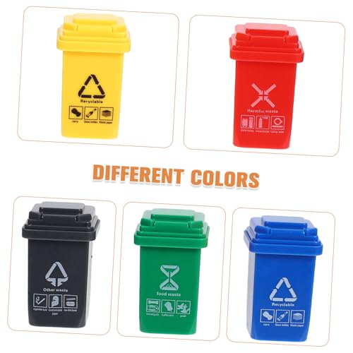 Hohopeti 5 Stück Miniatur Sanitäre Mülltonnen Kleine Landschaft Abfallbehälter mit Detailliertem Design Authentische Outdoor Modellszene Flexible Verwendung für Puppenhäuser und Sammlungen Hohopeti 5 Stück Miniatur Sanitäre Mülltonnen Kleine Landschaft Abfallbehälter mit Detailliertem Design Authentische Outdoor Modellszene Flexible Verwendung für Puppenhäuser und Sammlungen von Hohopeti