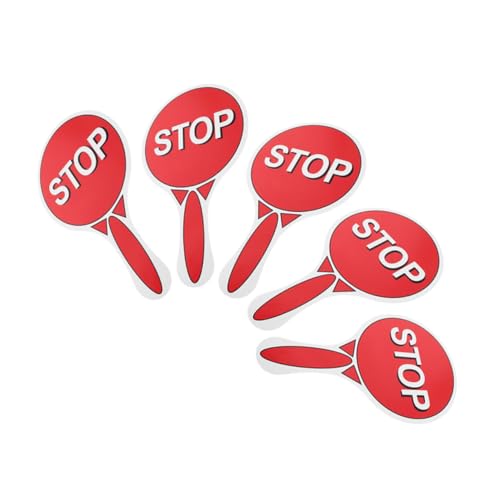 Hohopeti 5 Stück Teiliges Doppelseitiges Stoppschild für Verkehrszeichen mit Roten und Grünen Signaltafeln Handlich für Kindergarten und Grundschule Fördert Spielerisch Verkehrssicherheit Hohopeti 5 Stück Teiliges Doppelseitiges Stoppschild für Verkehrszeichen mit Roten und Grünen Signaltafeln Handlich für Kindergarten und Grundschule Fördert Spielerisch Verkehrssicherheit von Hohopeti