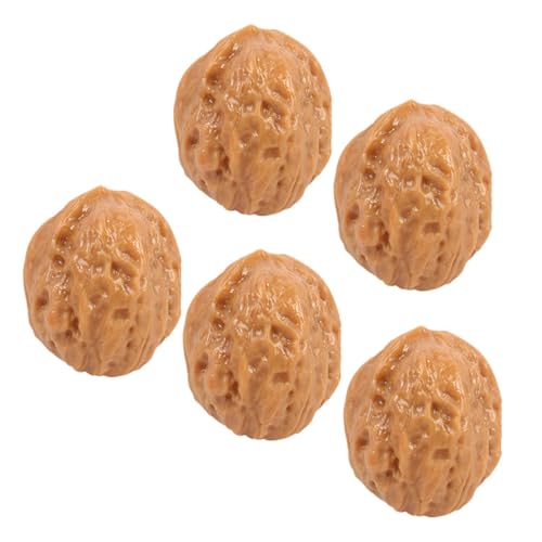 Hohopeti 5 Stück Teiliges Künstliche Walnuss Dekorationen Realistisch Lebensnahe Nussmodelle für Heim Weihnachtsdeko als Foto Requisite und Lernspielzeug Hohopeti 5 Stück Teiliges Künstliche Walnuss Dekorationen Realistisch Lebensnahe Nussmodelle für Heim Weihnachtsdeko als Foto Requisite und Lernspielzeug von Hohopeti