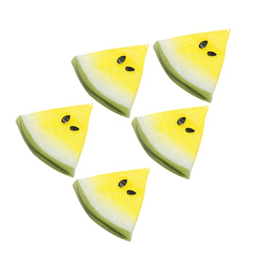 Hohopeti 5 Stück Teiliges Mini Wassermelonen Scheiben aus Harz Lebensechte Miniatur Früchte Langlebige Realistische Deko für Puppenhaus und Mini Obstladen Farbenfrohe Wiederverwendbare Hohopeti 5 Stück Teiliges Mini Wassermelonen Scheiben aus Harz Lebensechte Miniatur Früchte Langlebige Realistische Deko für Puppenhaus und Mini Obstladen Farbenfrohe Wiederverwendbare von Hohopeti
