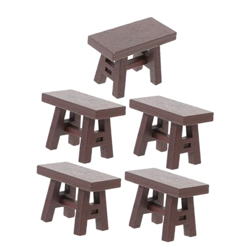 Hohopeti 5 Stück Teiliges Miniatur Hocker Vintage Stil Miniatur Möbel für Puppenhaus Dekoration Retro Kleine Stühle für Tiny House Accessoires und Rollenspiele Hohopeti 5 Stück Teiliges Miniatur Hocker Vintage Stil Miniatur Möbel für Puppenhaus Dekoration Retro Kleine Stühle für Tiny House Accessoires und Rollenspiele von Hohopeti
