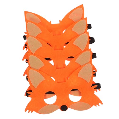 Hohopeti 5 Stück Teiliges Tiermasken aus Filz Halbe Gesichtsmasken Fuchs Design Bunte Cosplay Masken für Halloween Waldtierkostüm Wiederverwendbar und Kindgerecht Hohopeti 5 Stück Teiliges Tiermasken aus Filz Halbe Gesichtsmasken Fuchs Design Bunte Cosplay Masken für Halloween Waldtierkostüm Wiederverwendbar und Kindgerecht von Hohopeti