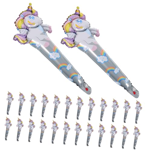 Hohopeti 50 Stück Aufblasbare Einhorn-folienballons Handheld Partydeko Kindergeburtstag Fotorequisite Langlebig Leicht für Indoor Outdoor Unicorn Theme Celebration Hohopeti 50 Stück Aufblasbare Einhorn-folienballons Handheld Partydeko Kindergeburtstag Fotorequisite Langlebig Leicht für Indoor Outdoor Unicorn Theme Celebration von Hohopeti