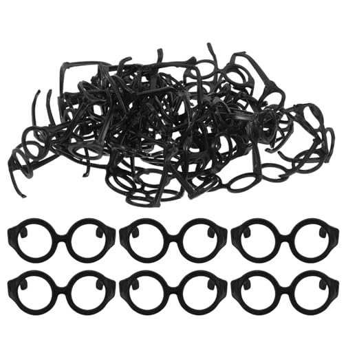 Hohopeti 50 Stück Miniatur Puppenbrillen Rundes Rahmen Design Modische und Langlebige Accessoires für Puppen Schwarze Kunststoffbrillen für Puppenkleidung und Spielspaß Hohopeti 50 Stück Miniatur Puppenbrillen Rundes Rahmen Design Modische und Langlebige Accessoires für Puppen Schwarze Kunststoffbrillen für Puppenkleidung und Spielspaß von Hohopeti