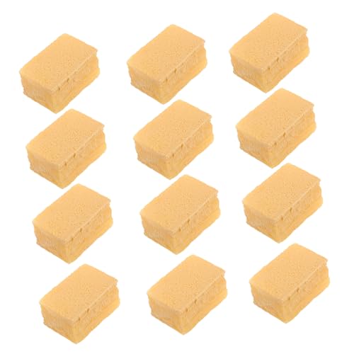Hohopeti 50 Stück Modell Einer Tierfuttertasche Thanksgiving-Miniaturen Spielzeugbauernhof Bauernhof falsches Heu Miniatur-Heuballen Bauernspielzeug Miniaturfiguren Plastik von Hohopeti