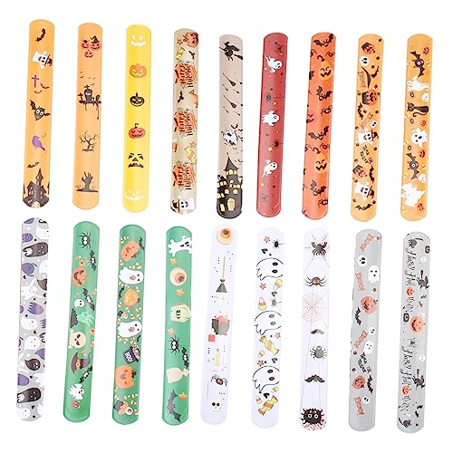 Hohopeti 50 Stück Teiliges Halloween Armband Kreative Party Wristbands mit Vielfältigen Motiven Langlebig und Wiederverwendbar für Halloween Deko Party Gadgets für Erwachsene Hohopeti 50 Stück Teiliges Halloween Armband Kreative Party Wristbands mit Vielfältigen Motiven Langlebig und Wiederverwendbar für Halloween Deko Party Gadgets für Erwachsene von Hohopeti