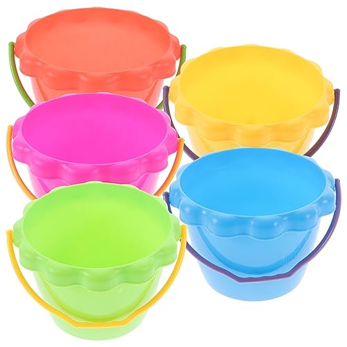 Hohopeti 5Stücke Teiliges Sandspielzeug mit Bunten Eimern für Strand und Garten Langlebig und Sicher Freien Hohopeti 5Stücke Teiliges Sandspielzeug mit Bunten Eimern für Strand und Garten Langlebig und Sicher Freien von Hohopeti