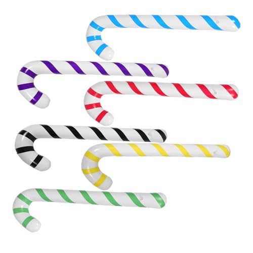 Hohopeti 6 Stück Aufblasbare Candy Cane Deko Bunte Weihnachtszuckerstangen Ballons Leichte Party Accessoires für Indoor Outdoor Geburtstag Hochzeit Festliche Anlässe Hohopeti 6 Stück Aufblasbare Candy Cane Deko Bunte Weihnachtszuckerstangen Ballons Leichte Party Accessoires für Indoor Outdoor Geburtstag Hochzeit Festliche Anlässe von Hohopeti