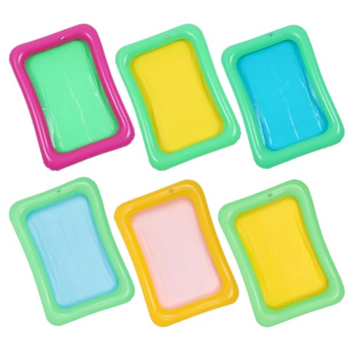 Hohopeti 6 Stück Aufblasbares Teiliges Getränkekühler Schwimmendes Tablett für Material für Buffets und Grillfeste von Hohopeti