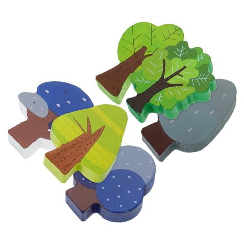 Hohopeti 6 Stück Mini Holzbaum Set Farbenfrohe Bäume für Eisenbahn Gleise Kinderspielzeug Kreativität und Koordination Hohopeti 6 Stück Mini Holzbaum Set Farbenfrohe Bäume für Eisenbahn Gleise Kinderspielzeug Kreativität und Koordination von Hohopeti