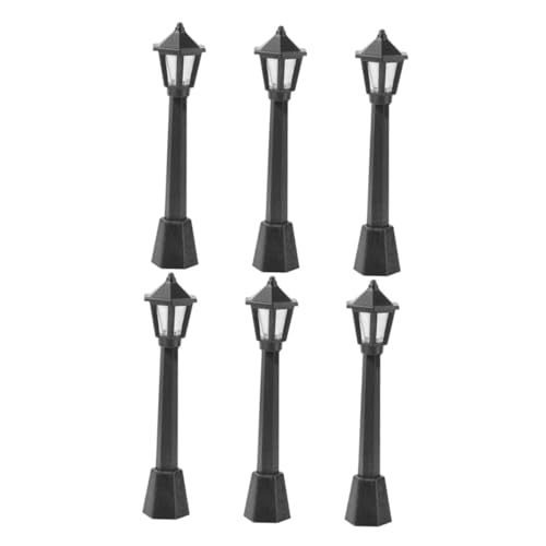 Hohopeti 6 Stück Mini Straßenlaternen Modell aus Robustem Material Vintage Design Leicht und Kompakt für Mini Haus Dekoration Modellbau und DIY Landschaftsgestaltung Hohopeti 6 Stück Mini Straßenlaternen Modell aus Robustem Material Vintage Design Leicht und Kompakt für Mini Haus Dekoration Modellbau und DIY Landschaftsgestaltung von Hohopeti