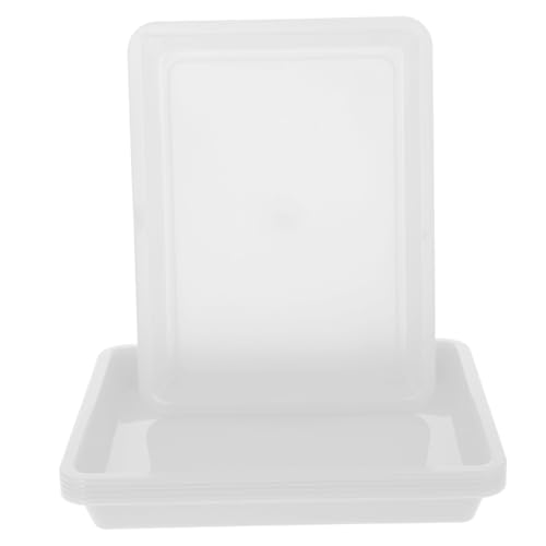 Hohopeti 6 Stück Teiliges Aufbewahrungsset Puzzle Sortiertabletts aus Kunststoff Bunte Baustein Organizer Stapelbare Sortierschalen für Puzzle Bausteinteile Vielseitig für Spiel von Hohopeti