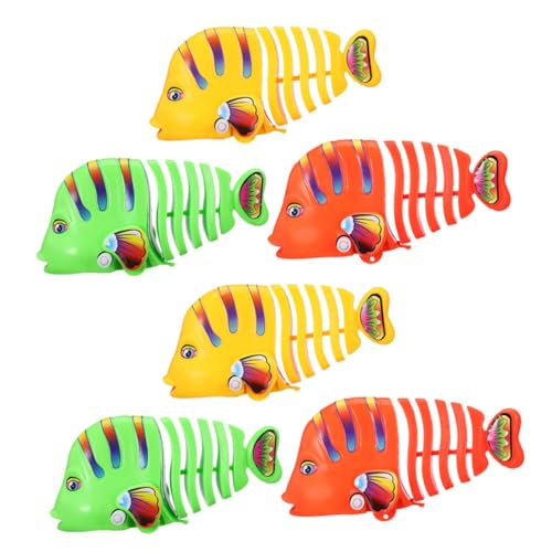 Hohopeti 6 Stück Teiliges Aufziehspielzeug Fisch Schwimmtier Buntes Badespielzeug Roboter Fisch für Feinmotorik Kreatives Badewannenspielzeug Hohopeti 6 Stück Teiliges Aufziehspielzeug Fisch Schwimmtier Buntes Badespielzeug Roboter Fisch für Feinmotorik Kreatives Badewannenspielzeug von Hohopeti