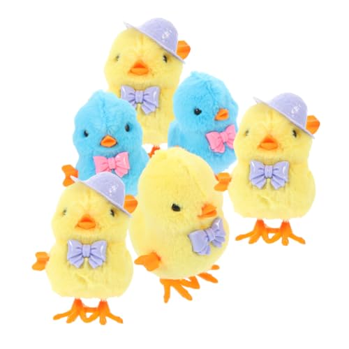 Hohopeti 6 Stück Teiliges Aufziehspielzeug Plüsch Küken mit Federantrieb Springendes Huhn Bunte Farben Ostern Dekoration Spaß für Jungen Mädchen Junge Mädchen Hohopeti 6 Stück Teiliges Aufziehspielzeug Plüsch Küken mit Federantrieb Springendes Huhn Bunte Farben Ostern Dekoration Spaß für Jungen Mädchen Junge Mädchen von Hohopeti