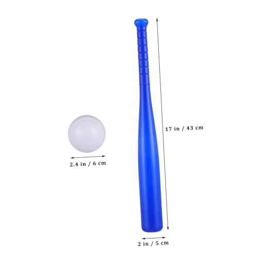 Hohopeti 6 Stück Teiliges Baseball Spielset für Farbigen Schlägern und Bällen Robustes Outdoor Schlagfertigkeit und Hand Auge Koordination für Kleinkinder von Hohopeti