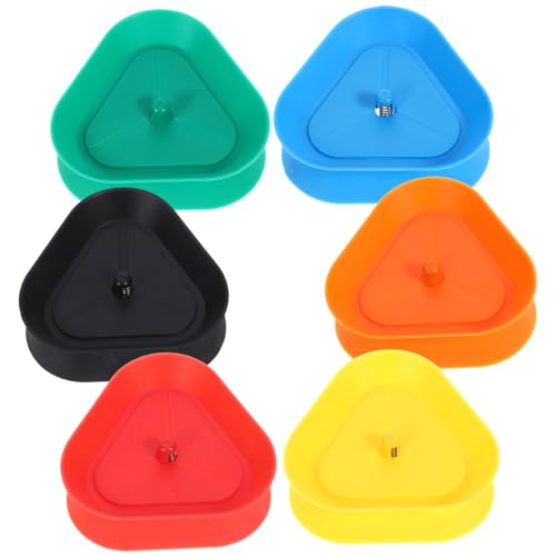 Hohopeti 6 Stück Teiliges Dreieckiger Kartenhalter aus Abs Freihändiger Spielkartenständer für Erwachsene und Bunter Kartenhalter für Poker und Kartenspiele Geeignet für Schmale und Karten von Hohopeti