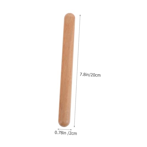 Hohopeti 6 Stück Teiliges Holz Rhythmus Sticks Tragbare Musik Percussion Instrumente für Gruppenaktivitäten Pädagogisch Langlebig und Sicher für Musikalische Früherziehung von Hohopeti
