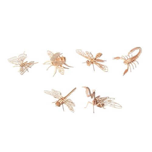 Hohopeti 6 Stück Teiliges Holzpuzzle DIY Tiermodelle Lernspielzeug Umweltfreundlich Sicher Kreativität Für Spielspaß Zuhause Schule Hohopeti 6 Stück Teiliges Holzpuzzle DIY Tiermodelle Lernspielzeug Umweltfreundlich Sicher Kreativität Für Spielspaß Zuhause Schule von Hohopeti
