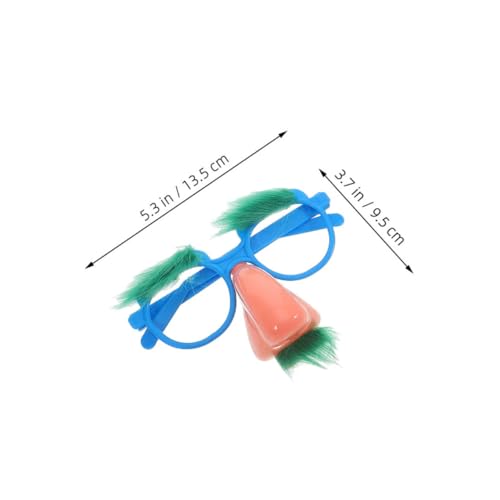 Hohopeti 6 Stück Teiliges Lustige Brille mit Nase Augenbrauen Party Accessoires für Halloween Geburtstagsfeiern Fasching Wiederverwendbar für Erwachsene von Hohopeti
