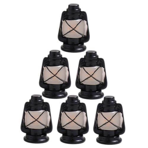 Hohopeti 6 Stück Teiliges Miniatur Laternen Puppenhaus Kreative Vintage Mini Laternen Dekorative Kleine Hängelampen Miniatur Zimmerdeko von Hohopeti