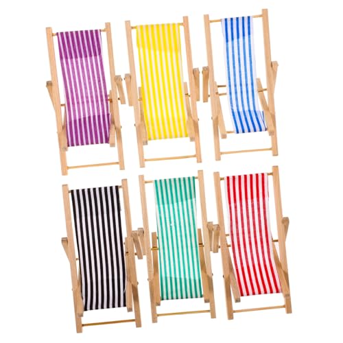 Hohopeti 6 Stück Teiliges Miniatur Liegestühle Klappbar Puppenhaus Zubehör Strandstuhl Mikrolandschaft Deko für Miniaturgärten Fensterdeko und Puppenhäuser Hohopeti 6 Stück Teiliges Miniatur Liegestühle Klappbar Puppenhaus Zubehör Strandstuhl Mikrolandschaft Deko für Miniaturgärten Fensterdeko und Puppenhäuser von Hohopeti