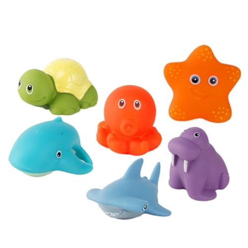 Hohopeti 6 Stück Teiliges Set Badewannenspielzeug für Kleinkinder Temperaturveränderndes Cartoon Tier Badespielzeug Sicher und Farbenfroh für Jungen und Mädchen für Badespaß Hohopeti 6 Stück Teiliges Set Badewannenspielzeug für Kleinkinder Temperaturveränderndes Cartoon Tier Badespielzeug Sicher und Farbenfroh für Jungen und Mädchen für Badespaß von Hohopeti