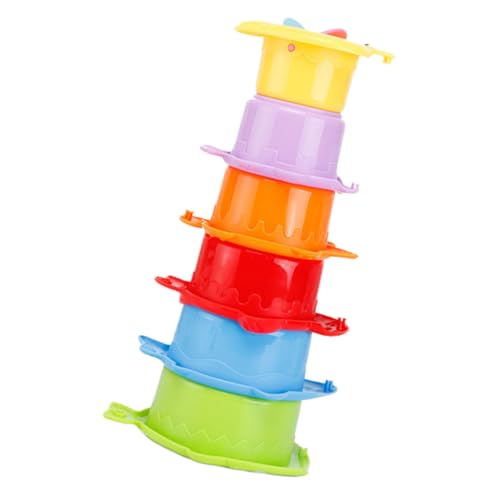 Hohopeti 6 Stück Teiliges Stapelbecherset Badewannenspielzeug Buntes Nesting Cups Fördert Feinmotorik und Geistige Entwicklung für Kleinkinder Spaßig Hohopeti 6 Stück Teiliges Stapelbecherset Badewannenspielzeug Buntes Nesting Cups Fördert Feinmotorik und Geistige Entwicklung für Kleinkinder Spaßig von Hohopeti
