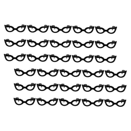 Hohopeti 60 Stück Teiliges Miniatur puppenbrillen Robustem Kunststoff Vielseitige Bastel Dekorationsaccessoires für Puppen Modische Strapazierfähige Mini Brillen für Kreative Verkleidungen von Hohopeti