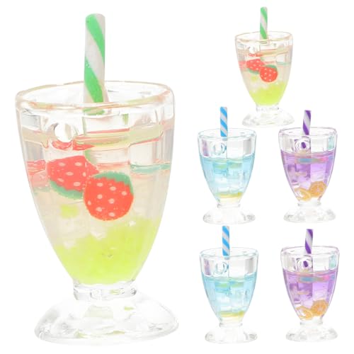 Hohopeti 6Stücke Eisbecher Teilig Puppenhaus Zubehör für Rollenspiele und Kreative Dekoration von Miniaturwelten Hohopeti 6Stücke Eisbecher Teilig Puppenhaus Zubehör für Rollenspiele und Kreative Dekoration von Miniaturwelten von Hohopeti