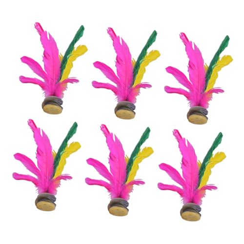Hohopeti 6Stücke Jianzi Kick Shuttlecocks für Outdoor Fußspielzeug Koordination und Körperbeweglichkeit Langlebig und für Geburtstage Hohopeti 6Stücke Jianzi Kick Shuttlecocks für Outdoor Fußspielzeug Koordination und Körperbeweglichkeit Langlebig und für Geburtstage von Hohopeti