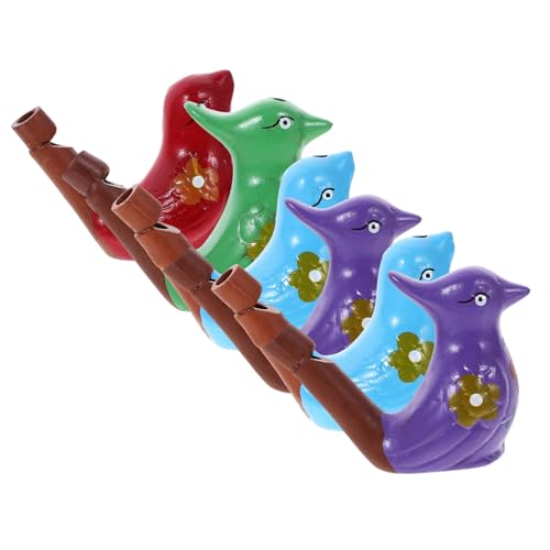Hohopeti 6Stücke Keramische Wasservogel Pfeife Kreatives Farbiges Handwerk für und Sicher für Partys Feste und Unterhaltung von Hohopeti