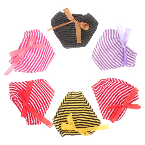 Hohopeti 6Stücke Mini Puppenunterwäsche Teiliges für Puppen Wiederverwendbar Elastische Puppenunterhosen Puppenzubehör für Farblich Sortiert Spielzeugpuppenbekleidung von Hohopeti