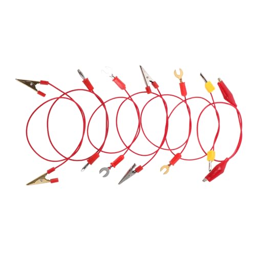 Hohopeti 7-teiliges Labor-stromanschlusskabel Mit Krokodilklemmen Und Bananenstecker Für Physik-experimente, DIY-Schaltkreis-lernkits Hohopeti 7-teiliges Labor-stromanschlusskabel Mit Krokodilklemmen Und Bananenstecker Für Physik-experimente, DIY-Schaltkreis-lernkits von Hohopeti