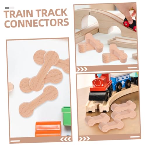 Hohopeti 8 Stück Holzschienen Verbinder Teiliges Wiederverwendbare Holzadapter für Holzeisenbahn Kompatible Gleisverbinder für Kreative Bahnlayouts Fördert Kindliche Kreativität und Hohopeti 8 Stück Holzschienen Verbinder Teiliges Wiederverwendbare Holzadapter für Holzeisenbahn Kompatible Gleisverbinder für Kreative Bahnlayouts Fördert Kindliche Kreativität und von Hohopeti