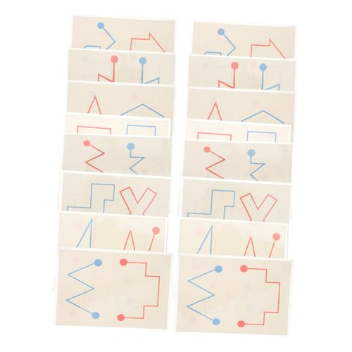 Hohopeti 8 Stück Kartenspiel Interhemisphärisches Training Gehirn Lehrreich Für Ausbildung Links Spiele Lernen Kindergartenbedarf Kinderspiele Intelligente Spiele Papier von Hohopeti