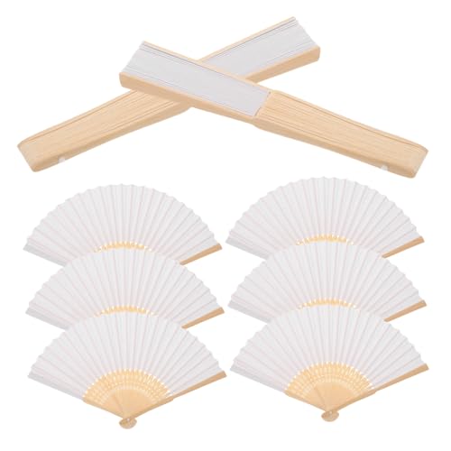 Hohopeti 8 Stück Teiliges Faltbare Weiße Papierfächer Handliche Blanko Handfächer aus Papier und Leicht und Tragbar für DIY Kunstprojekte Kindergartenaktivitäten Sommer Cooling und Hohopeti 8 Stück Teiliges Faltbare Weiße Papierfächer Handliche Blanko Handfächer aus Papier und Leicht und Tragbar für DIY Kunstprojekte Kindergartenaktivitäten Sommer Cooling und von Hohopeti