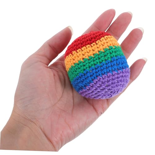 Hohopeti 8 Stück Teiliges Gehäkelte Gestrickte Jonglierbälle aus Weichem Garn Sichere und Ungiftige für Sensorisches Spiel Vielseitig für Wurfspiele und Aktive Freizeitgestaltung Drinnen von Hohopeti