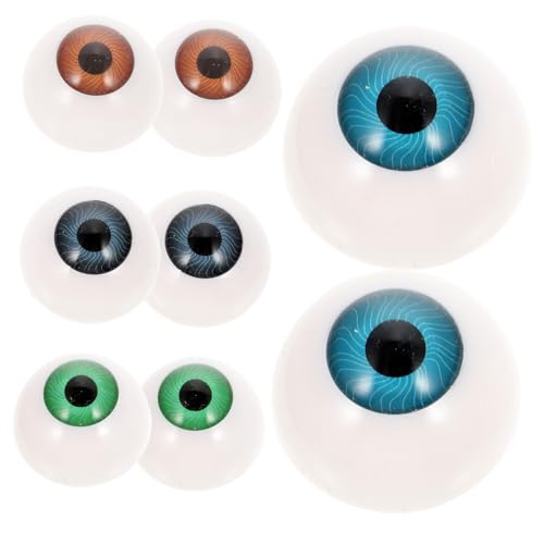 Hohopeti 8 Stück Teiliges Hohles Augapfel Farbige DIY Puppenaugen Halloween Party Deko Lustige Langlebige Kunststoffaugen für Masken und Bastelzubehör Zufällige Farbe Hohopeti 8 Stück Teiliges Hohles Augapfel Farbige DIY Puppenaugen Halloween Party Deko Lustige Langlebige Kunststoffaugen für Masken und Bastelzubehör Zufällige Farbe von Hohopeti