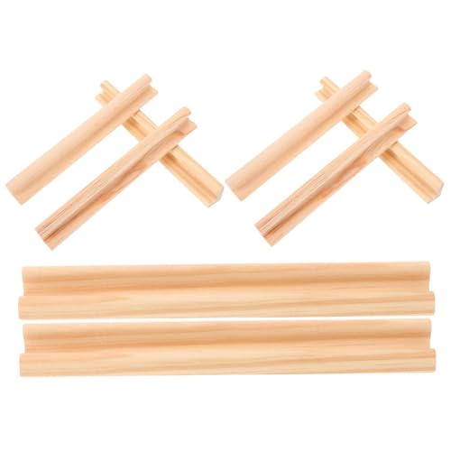Hohopeti 8 Stück Teiliges Holz Domino Racks DIY Holz Basis für Domino Spielsteine und Alphabet Basteldekoration Leichte Handgefertigte Aufbewahrung und Präsentation Hohopeti 8 Stück Teiliges Holz Domino Racks DIY Holz Basis für Domino Spielsteine und Alphabet Basteldekoration Leichte Handgefertigte Aufbewahrung und Präsentation von Hohopeti