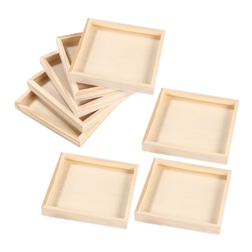 Hohopeti 8 Stück Teiliges Holztablett Unvollendetes Puzzle Organizer aus Holz Stabiles Material für Räumliche Vorstellungskraft für Familienaktivitäten und Puzzlespaß Hohopeti 8 Stück Teiliges Holztablett Unvollendetes Puzzle Organizer aus Holz Stabiles Material für Räumliche Vorstellungskraft für Familienaktivitäten und Puzzlespaß von Hohopeti