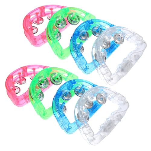 Hohopeti 8 Stück Teiliges Led-Tamburin Bunte Blinkende Handglocken Party Bühnenrequisiten für Abendveranstaltungen und Erwachsene Geeignet Zufällige Farbe Hohopeti 8 Stück Teiliges Led-Tamburin Bunte Blinkende Handglocken Party Bühnenrequisiten für Abendveranstaltungen und Erwachsene Geeignet Zufällige Farbe von Hohopeti